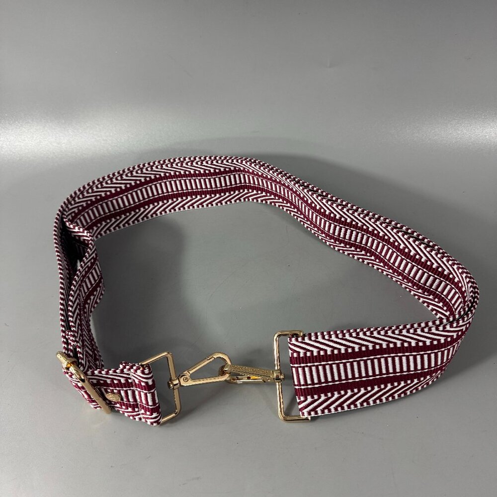Stylish Red and White Women's Bag Strap